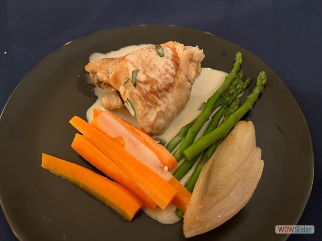 Wine-braised Lemon Tarragon Chicken with Crème Fraîche