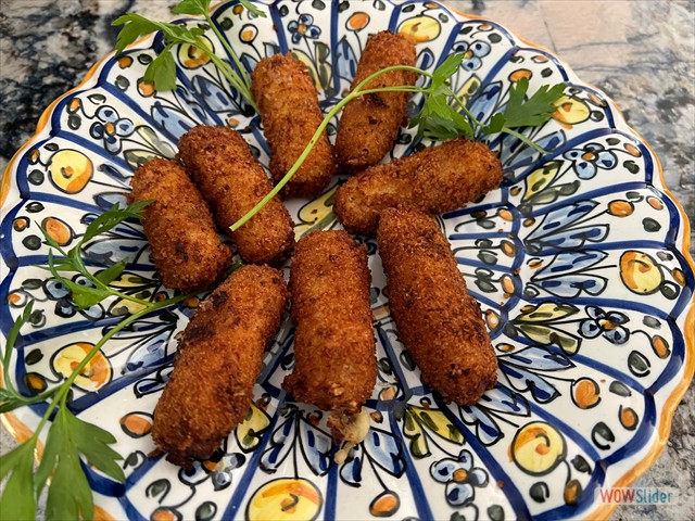 with Ham Croquettes to match
