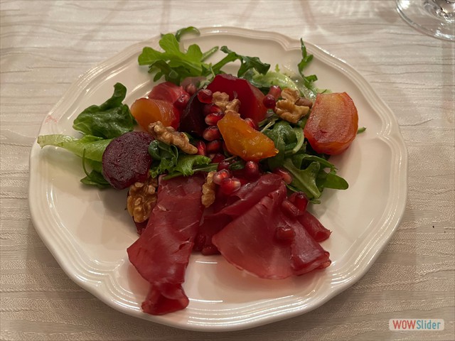 Salt-Roasted Beet Salad with Bresaola