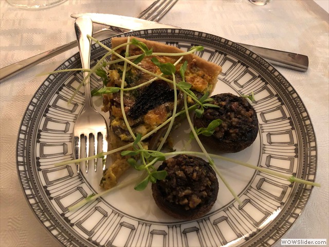 Mushroom Tart and Stuffed Mushrooms