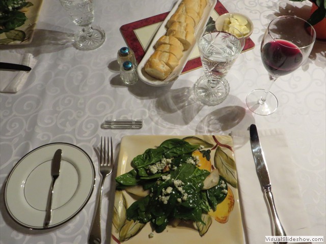 Spinach and Blue Cheese Salad - photo by Linda Hamilton