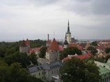 Tallinn - lower city from the upper