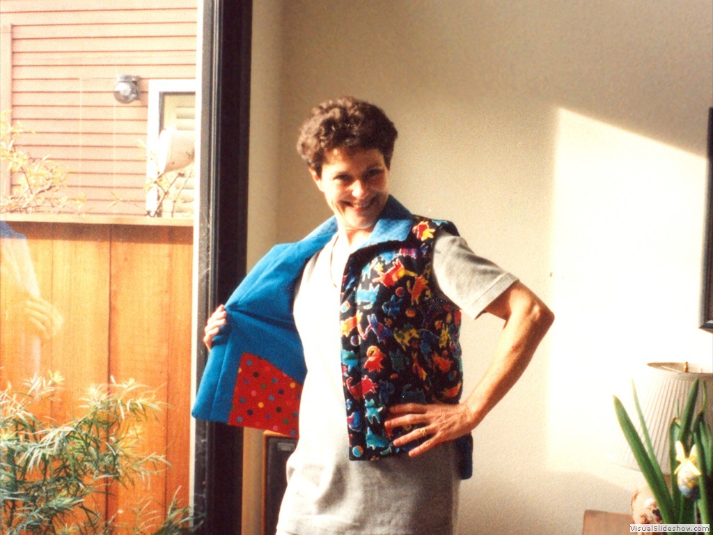 Sue makes a quilted coat