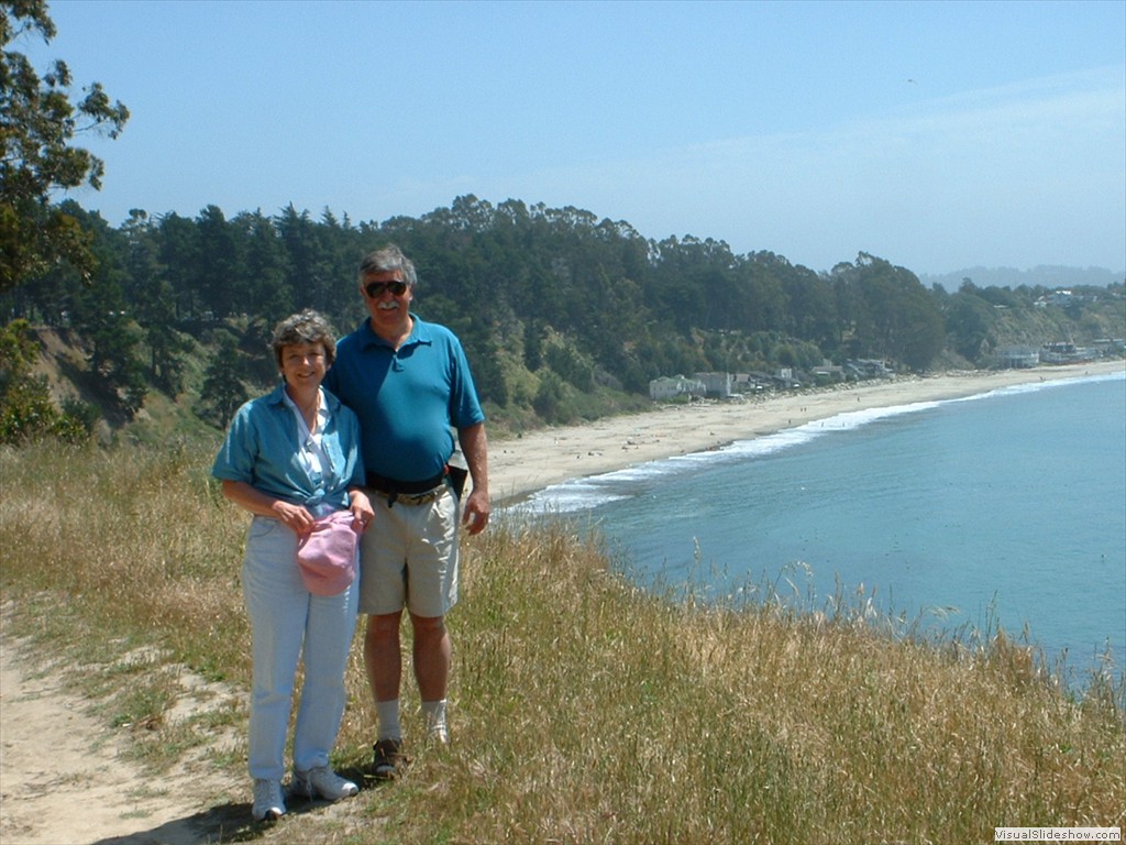 Iand and Steph over Brighton Beach