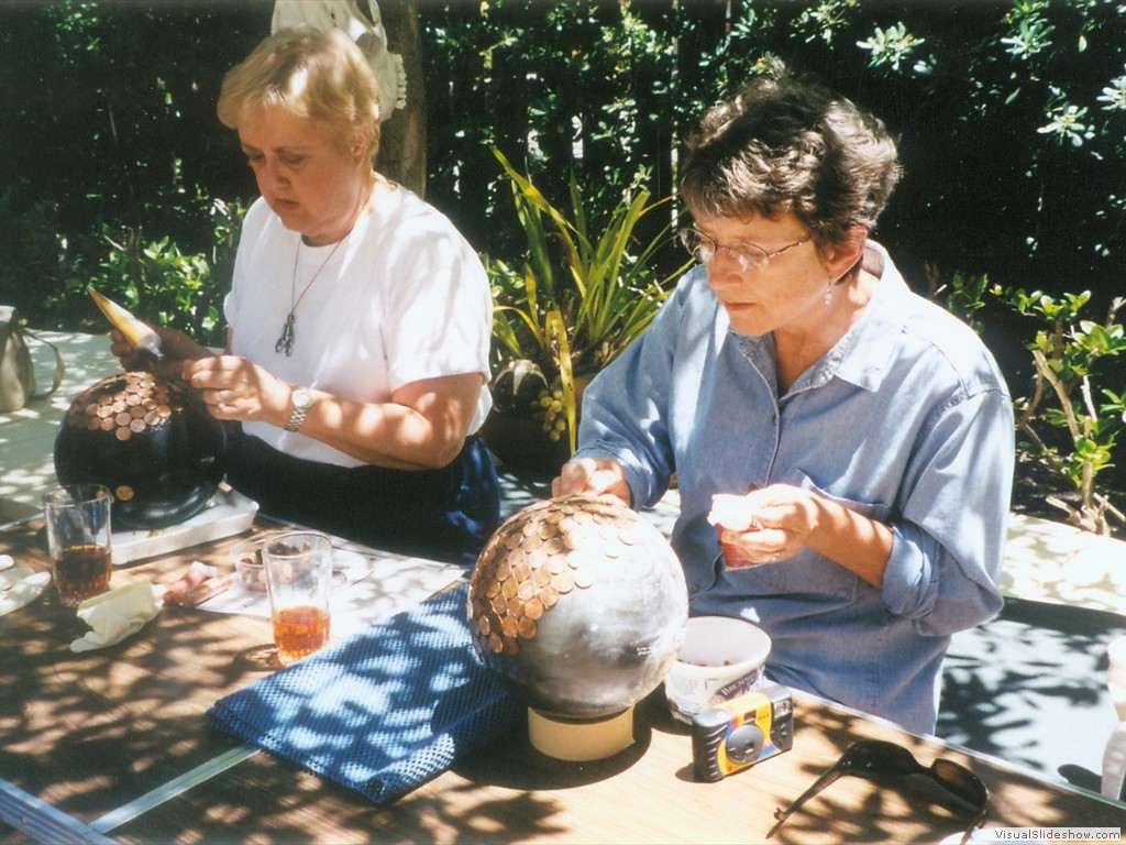 Steph and Marilyn w penny project