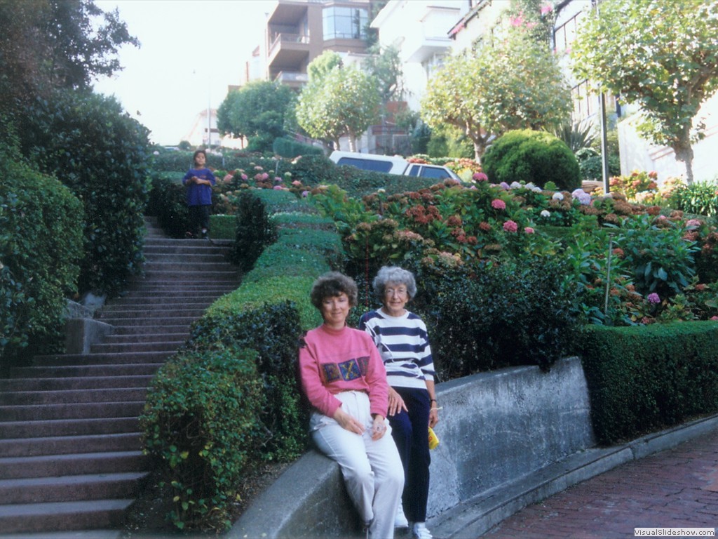 Steph and Mother on Lombard St