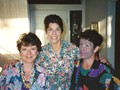 Steph, Ester, and Sue get ready for a party