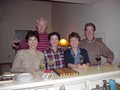 Ester & Richard with John & Sue at Christmas 98