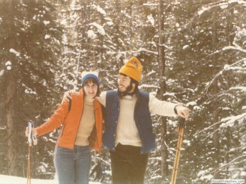 Bill and Diane skiing