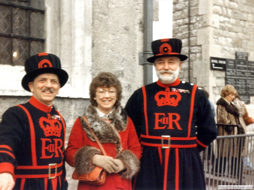 Steph with Tower guards