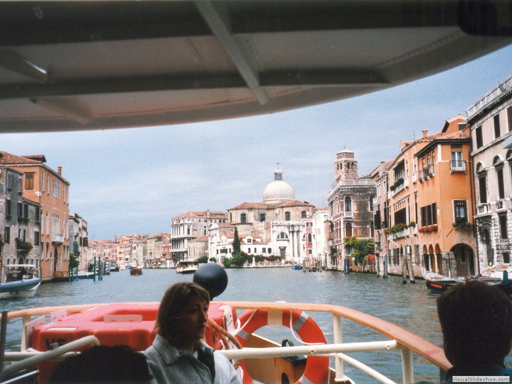 Looking down  the Grand Canal