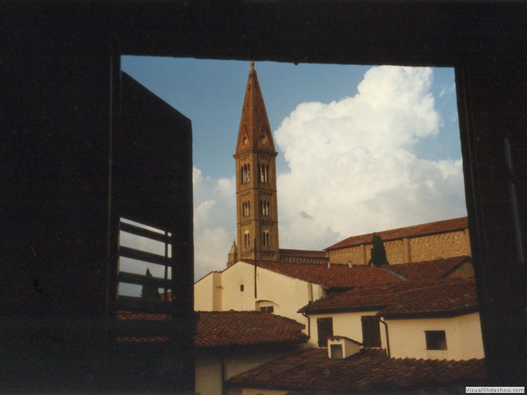 View from our pensione in Florence