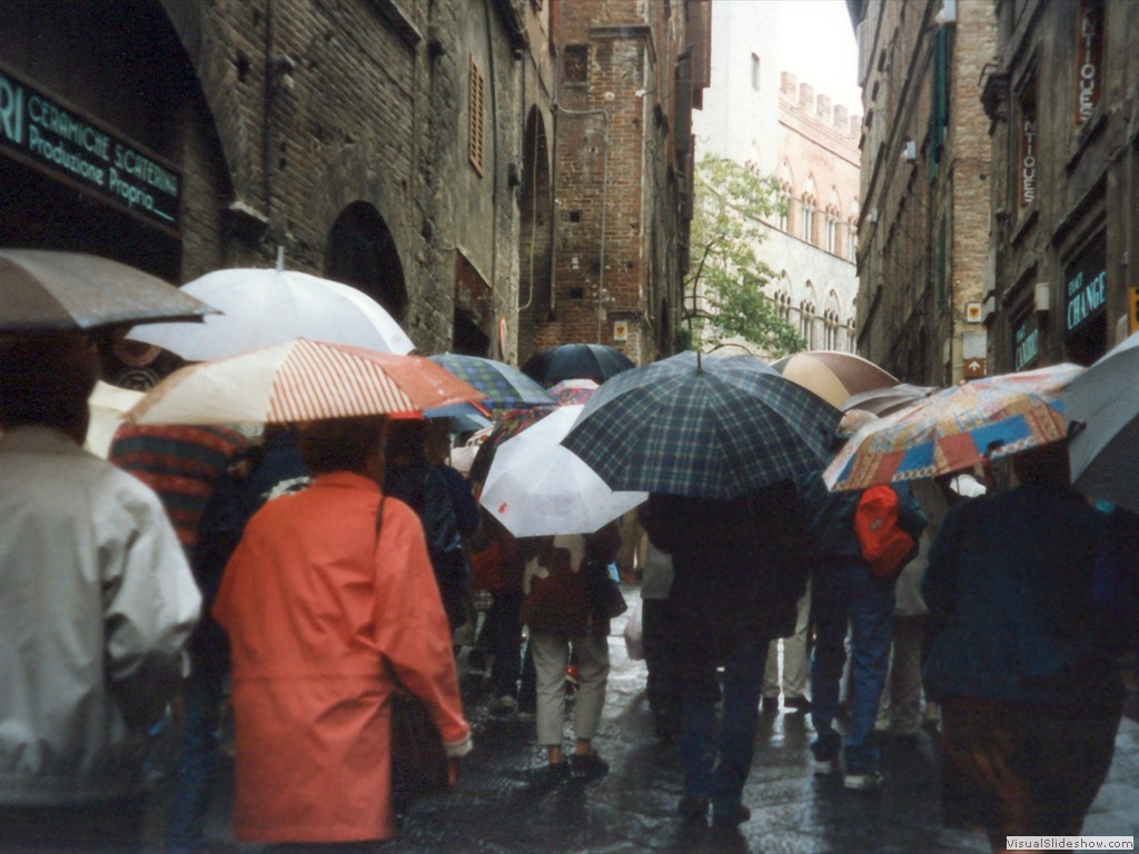 Rainy day in Siena
