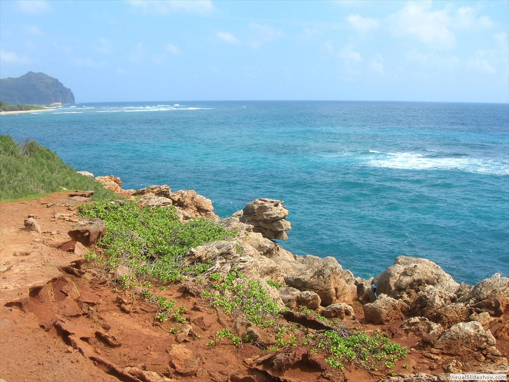 View from the golf course in Poipu 