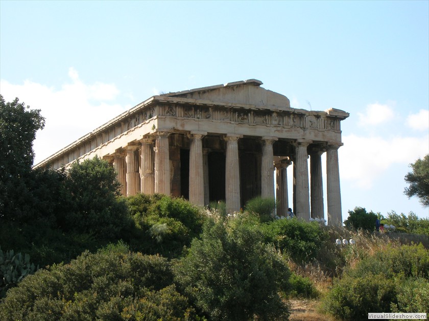 Greek temple below the Acropolis