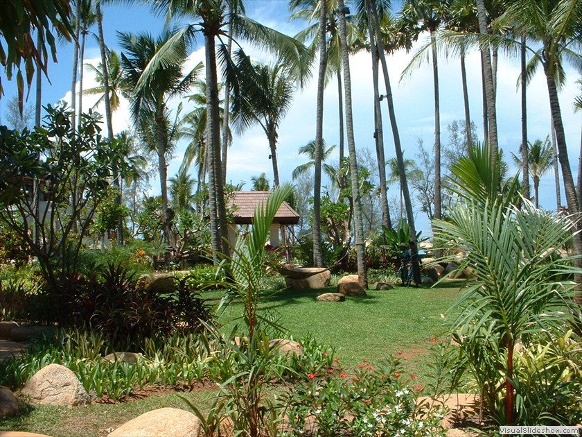 Villa pool entrance