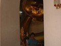 Stef and the reclining buddah