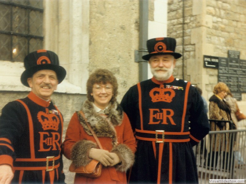 Steph with Tower guards