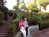 Steph and mother, Lombard St, SF