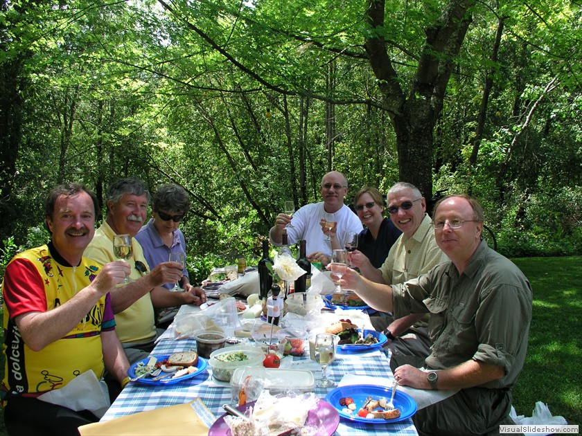 Another lavish  picnic at Davis Bynum