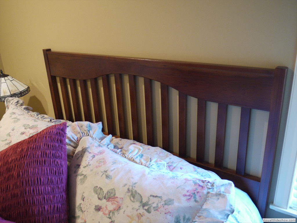 Guest Bedroom Head board, dyed poplar