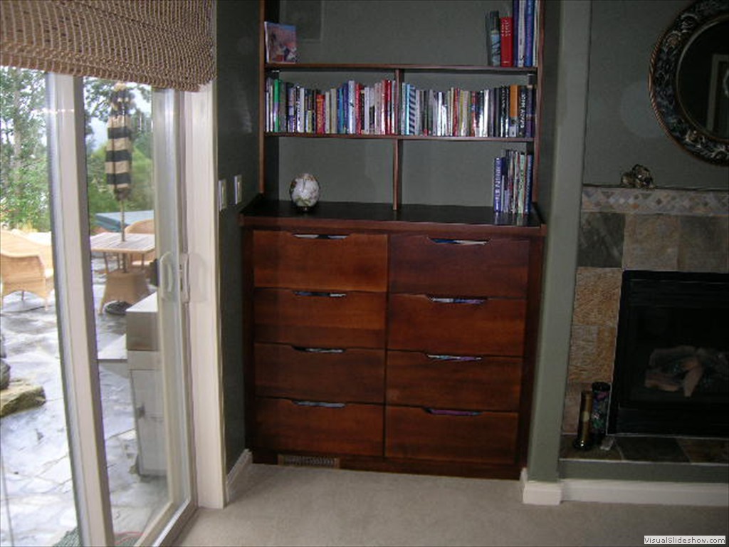 Bedroom dresser, dyed poplar