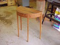 Cocobolo table, finished, but au naturale