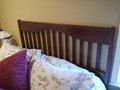 Guest Bedroom Head board, dyed poplar