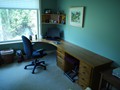 Steph's desk, dye tinted maple